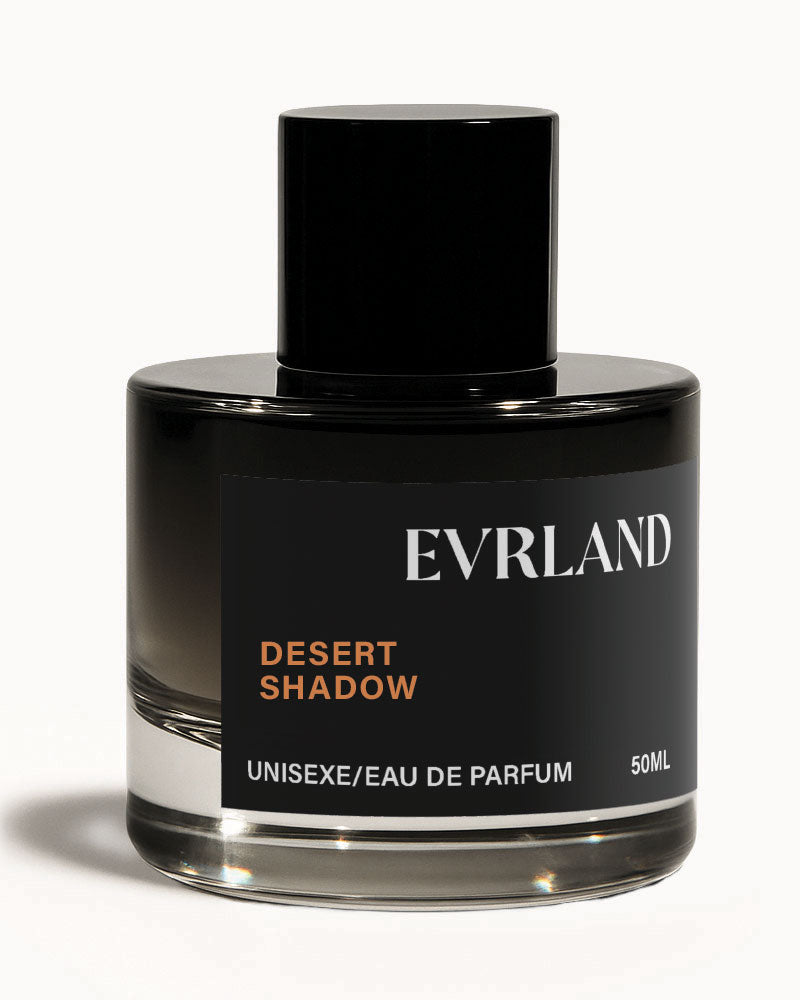 Evrland Desert Shadow perfume bottle on a white background